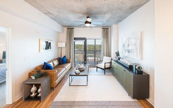 Living room at Deca Apartments, South Carolina, 29601